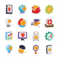 Here is a 3d set of business and finance services, ready to premium use vector