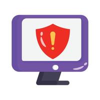Check out 3d style icon of system error warning vector