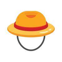Easy to edit 3d style icon of farmer hat vector