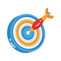 A handy 3d style icon of business target board vector
