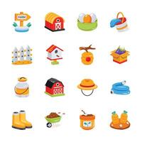 Get a glimpse of our creatively designed 3d farming icons vector