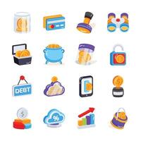 Check out creatively designed 3d icon of business and money vector