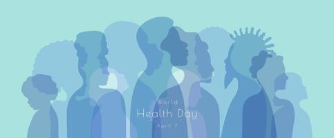 World Health Day background design template. World Health Day is a global health awareness day celebrated every year on 7th April. World Health Day banner design template. vector