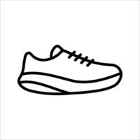 running shoe Icon Symbol isolated white background. illustration. color editable. vector