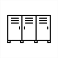 locker Icon Symbol isolated white background. illustration. color editable. vector
