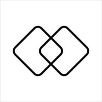 merge Icon Symbol isolated white background. illustration. color editable. vector