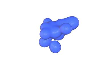 3D fluid liquid metaball satisfying animation, CG abstract motion graphics. video