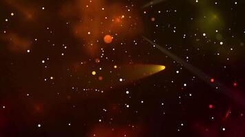 Blur bokeh particle animation with ray light at night view wonderful galaxy motion graphics for your creative background video