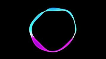 Seamless digital wave background with loop motion. Futuristic technology background, Colorful neon pattern video