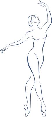 A woman in a pose