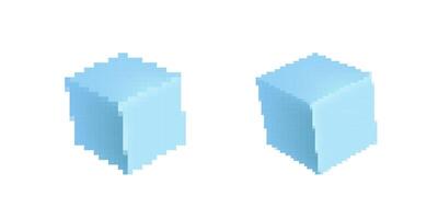 Optical illusion of identical blocks creates perception of different sizes shapes and depths vector