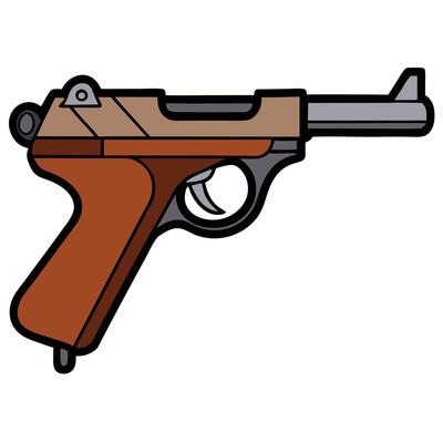 Pistol Design - Firearm Illustration Artwork