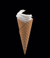 Visuals of an Empty Ice Cream Cone Perfect for Dessert Themes and Creative Inspirations video