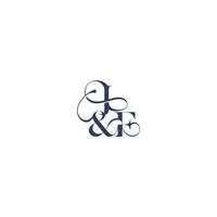 bold serif initial calligraphy wedding concept monogram letter elegant and luxury concept JF vector