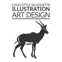 A simple yet powerful antelope icon, symbolizing adaptability and survival in harsh environments. vector