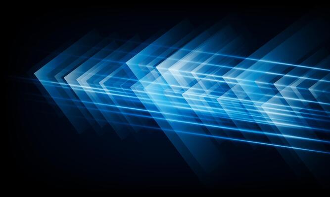 High speed concept Arrow Light out technology background Hitech communication concept innovation background