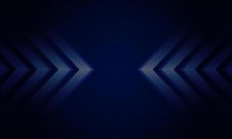 Dark blue abstract Light out technology and with neon dots with glowing arrow vector