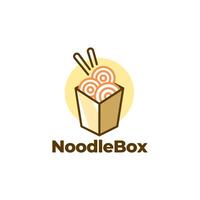 Noodlebox logo design vector