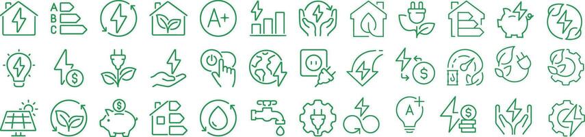 Co2 icons Pixel perfect. Alternative Energy, Eco Friendly and Ecology related line icon set vector