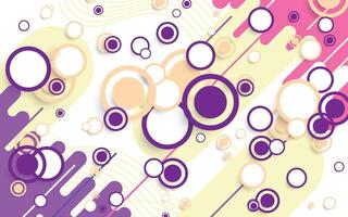 Decorative background design with circle object vector