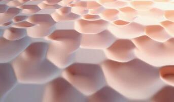 Curved 3D shapes with contrasting patterns, rendered in soft pastel colors, creating a dynamic and elegant abstract background for modern wallpapers photo