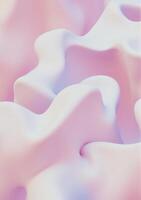 Smooth 3D surfaces with organic curves and seamless contrasting patterns, evoking movement and depth in a minimalist style photo