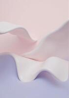 futuristic 3D abstract wallpaper featuring layered curves and bold contrast patterns, rendered with realistic lighting and soft shadows photo