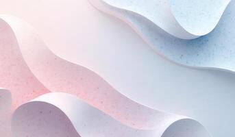 abstract 3D rendering with flowing, curvaceous forms, seamless textures, and contrasting colors for a minimalist wallpaper look photo