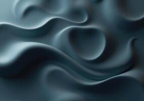 Abstract background with waves of blue fabric photo
