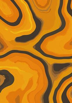 un modelo de naranja y negro líneas en un superficie foto