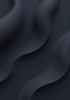 Black background with waves and dark lines photo