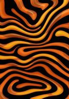 A zebra print background with orange and black stripes photo