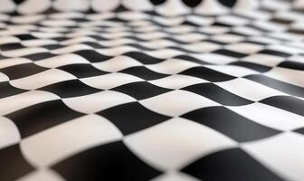 Checkered background with black and white checkered pattern photo