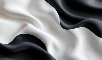 Abstract black and white fabric texture. photo