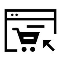 Efficient one click checkout button icon design for seamless online orders on white background vector