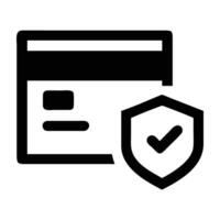 Robust secure payment shield icon design for trusted online transactions on white background vector