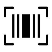 Modern product barcode scanner icon design for accurate code reading on white background vector