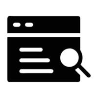 Clear search bar with magnifying glass icon design for intuitive navigation on white background vector
