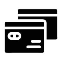 Debit card icon with modern design on white background for ecommerce vector