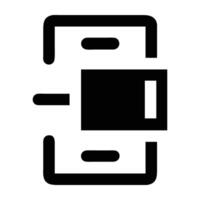 Modern pay with QR code icon design for efficient digital checkout on white background vector