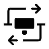 Modern payment processing spinner icon design indicating active transaction on white background vector