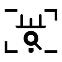 Innovative voice command shopping search icon design for smart ecommerce on white background vector