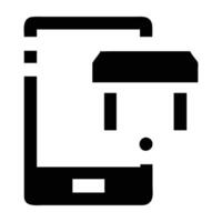Modern mobile store QR scanner icon design for efficient product check on white background vector