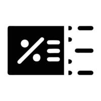 Coupon code icon with clear design on white background for ecommerce vector