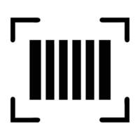 Efficient product barcode scanner icon design for quick retail check on white background vector