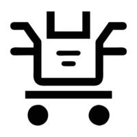 AI powered shopping assistant icon with clear design on white background vector