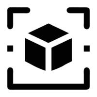 Augmented reality product preview icon with modern design on white background vector