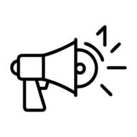 Product launch teaser icon with megaphone and countdown design isolated on white background vector