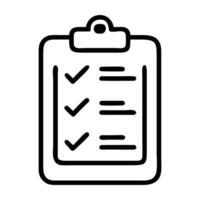 Digital marketing audit checklist icon with clipboard design isolated on white background vector