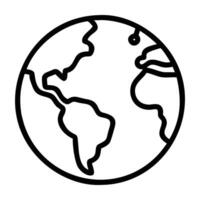 International shipping icon with globe design and clear layout on white background vector